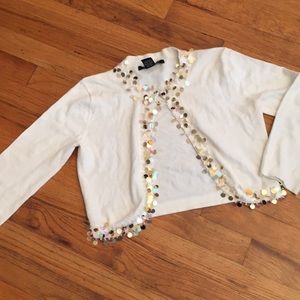 Beaded Cropped Sweater